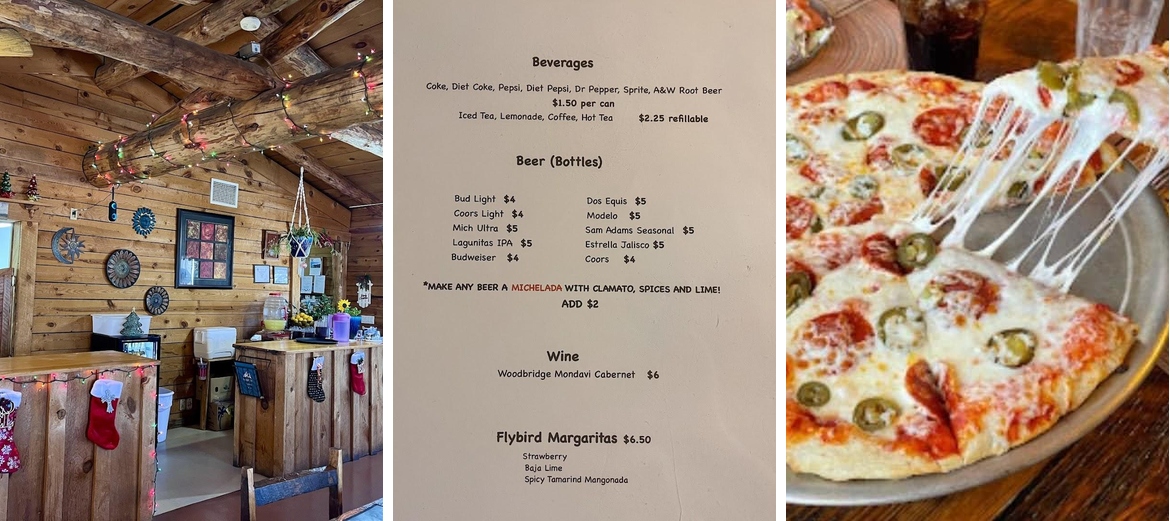 The Log Cabin Restaurant Menu