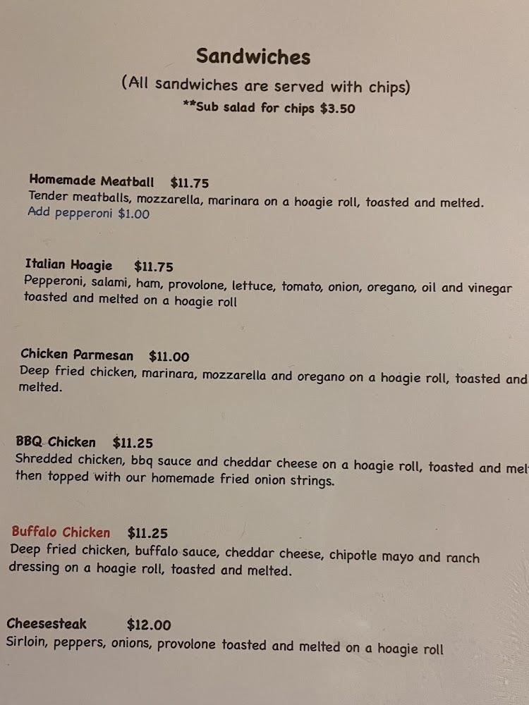 The Log Cabin Restaurant Menu image 2